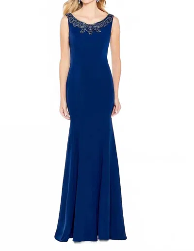 Cameron Blake Mother Of The Bride Or Groom Dress In Navy Blue
