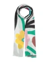 Camerucci Archivio Woman Scarf White Size - Modal, Wool