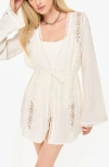 Cami Nyc Amalfi Lace Inset Cover-up Jacket