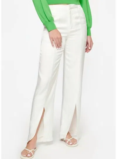 Cami Nyc Amelie Twill Pant In White In Animal Print