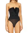 Cami Nyc Andara Bodysuit In Black In Black