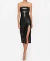 Cami Nyc Andres Strapless Midi Dress In Black In Black