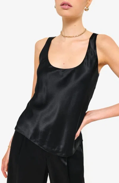 Cami Nyc Andressa Silk Shell In Black