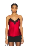 Cami Nyc Andria Lace Trim Camisole In Red