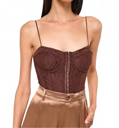 Cami Nyc Arlette Bodysuit In Java In Brown