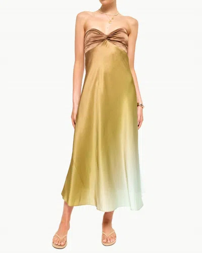 Cami Nyc Aveiro Dress In Oasis Ombre In Gold
