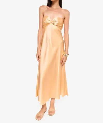 Cami Nyc Aveiro Strapless Dress In Cantaloupe In Orange