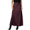 Cami Nyc Aviva Plaid Stretch Silk Maxi Skirt In Multi