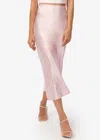 Cami Nyc Aviva Silk Slip Skirt In Macaron In Pink