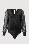 Cami Nyc Bette Bodysuit In Black In Black