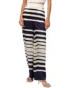 Cami Nyc Bleecker Stripe Silk Pants In Black