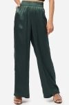 Cami Nyc Bleecker Stripe Silk Pants In Hunter