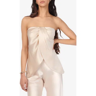 Cami Nyc Bonita Strapless Silk Top In White