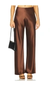 Cami Nyc Zenobia Vegan Leather Pants In Java In Brown