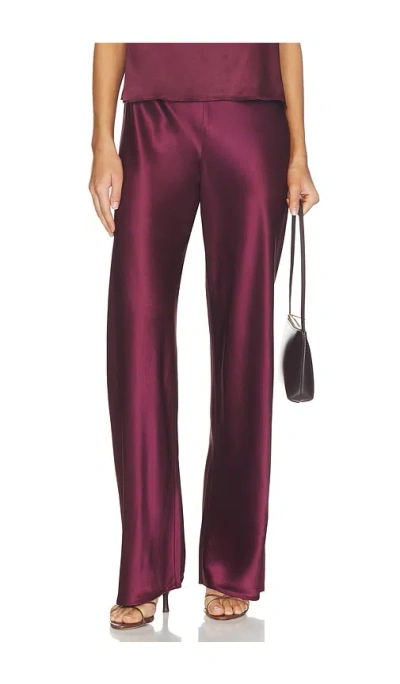Cami Nyc Bristol Pant In Burgundy