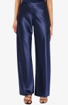 Cami Nyc Bristol Satin Pants In Blue