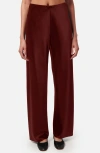 Cami Nyc Bristol Satin Pants In Syrah