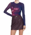 Cami Nyc Brooks Bodysuit In Macro Floral In Blue