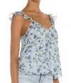 Cami Nyc Cara Chiffon Cami In Blue Geranium In Multi