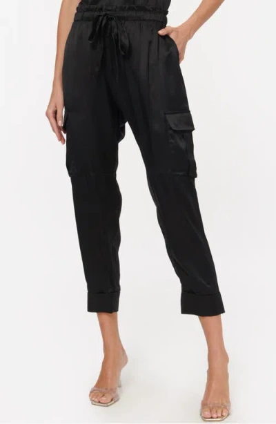 Cami Nyc Carmen Silk Blend Drawstring Pants In Black