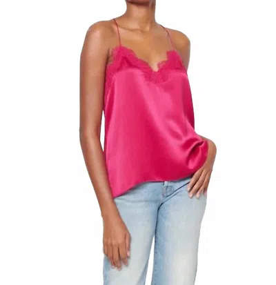 Cami Nyc Charmeuse Racer Camisole In Raspberry In Pink