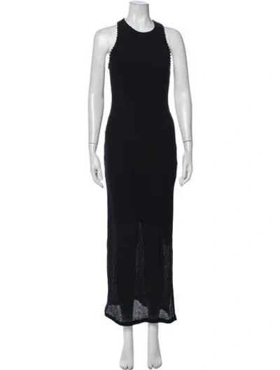 Pre-owned Cami Nyc Crew Neck Long Dress W/ Tags In Blue
