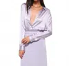 Cami Nyc Crosby Button Down Long Sleeve Blouse In Moonflower In Blue