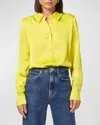 CAMI NYC CROSBY SILK BUTTON-FRONT BLOUSE