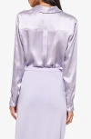 Cami Nyc Crosby Silk Charmeuse Button-up Shirt In Moonflower