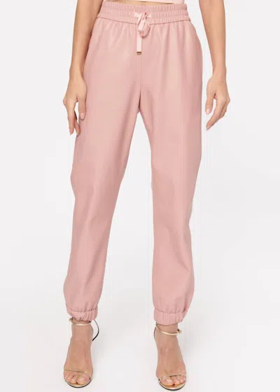 Cami Nyc Dalton Vegan Leather Pant In Cameo In Pink