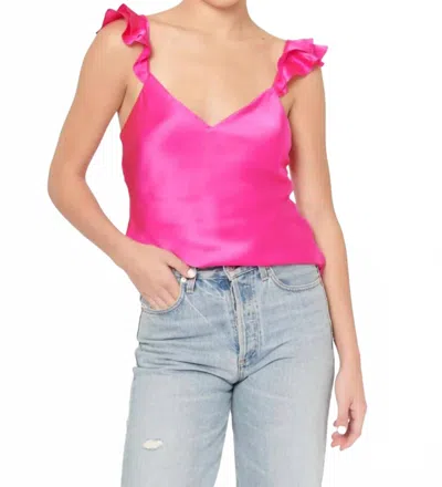 Cami Nyc Damaris Ruffle Strap Cami In Pink