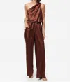 Cami Nyc Women's Darby One-shoulder Silk Bodysuit In Gold
