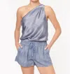 Cami Nyc Darby Bodysuit In Denim In Multi
