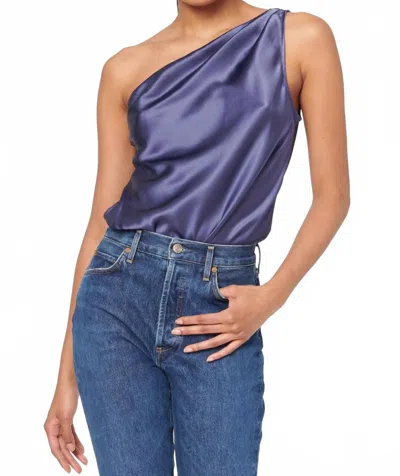 Cami Nyc Darby One-shoulder Bodysuit In Nightshadow