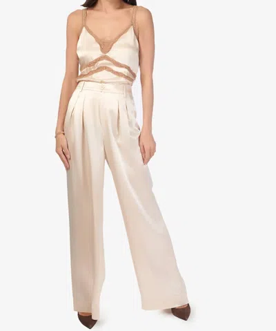 Cami Nyc Davina Wide Leg Pant In Bone In Neutral