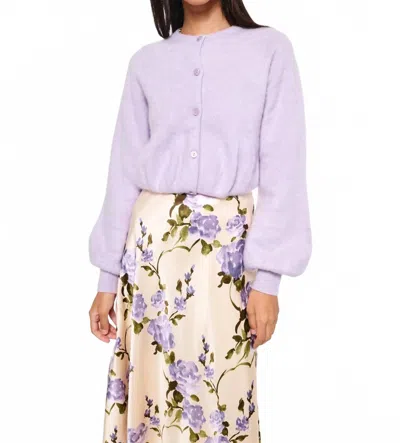 Cami Nyc Dorian Button Front Cardigan In Moonflower In Purple