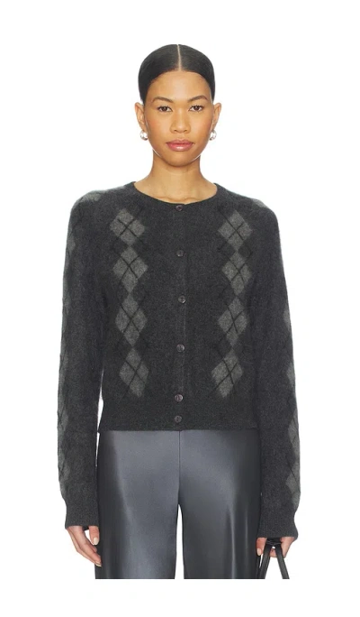 Cami Nyc Dorian Cardigan In Gray Argyle
