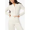 Cami Nyc Dresden Pointelle Crop Cardigan In White