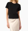 Cami Nyc Ebra Cotton Tee In Black In Black