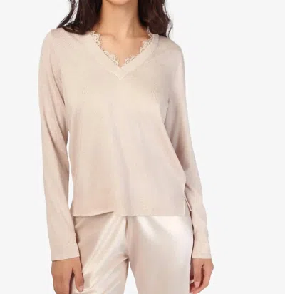 Cami Nyc Edwina V-neck Sweater In Oat In Brown