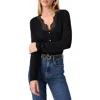 Cami Nyc Eirene Lace Trim Cardigan In Black