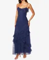 Cami Nyc Elouisa Lace Evening Gown In Harbor In Blue