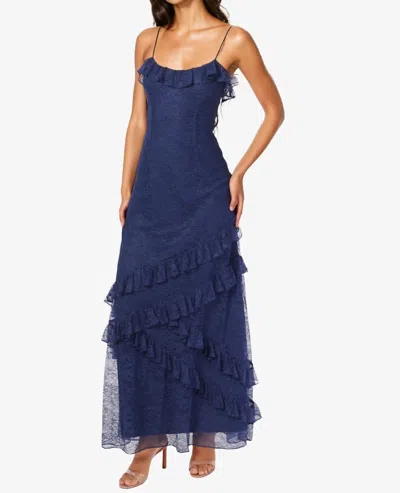 Cami Nyc Elouisa Lace Evening Gown In Harbor In Blue