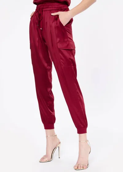 Cami Nyc Elsie Pants In Mulled Wine In Red