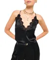 Cami Nyc The Racer Silk Charmeuse Camisole In Black