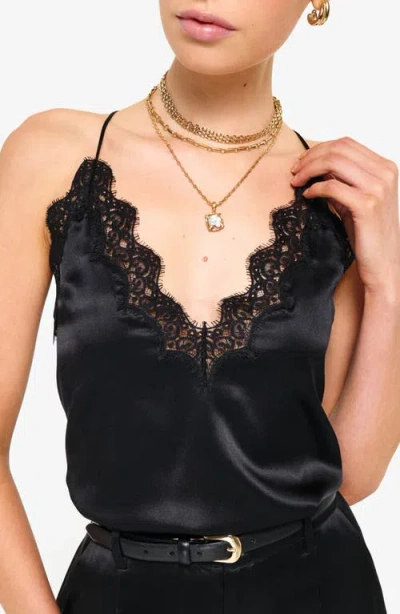 Cami Nyc Everly Silk Camisole In Black
