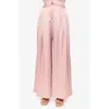 Cami Nyc Fabian High Waist Wide Leg Silk Pants In Begonia