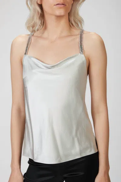 Cami Nyc Felicity Cami In Silver In White