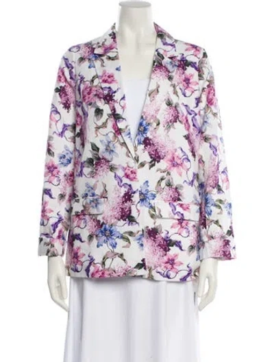 Pre-owned Cami Nyc Floral Print Blazer W/ Tags In Pink