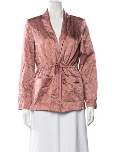 Pre-owned Cami Nyc Floral Print Jacket In Pink